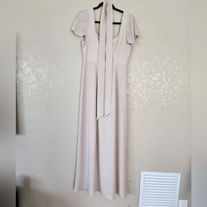 Show Me Your MuMu Sweetheart Dress Size Large Cream Blush